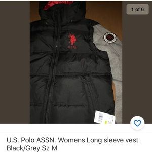 COPY - U.S. Polo ASSN. Womens Long Sleeve Vest Sz…